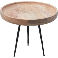 Tessa soffbord Ø70 cm - Trä/svart Tessa soffbord Ø70 cm - Trä/svart