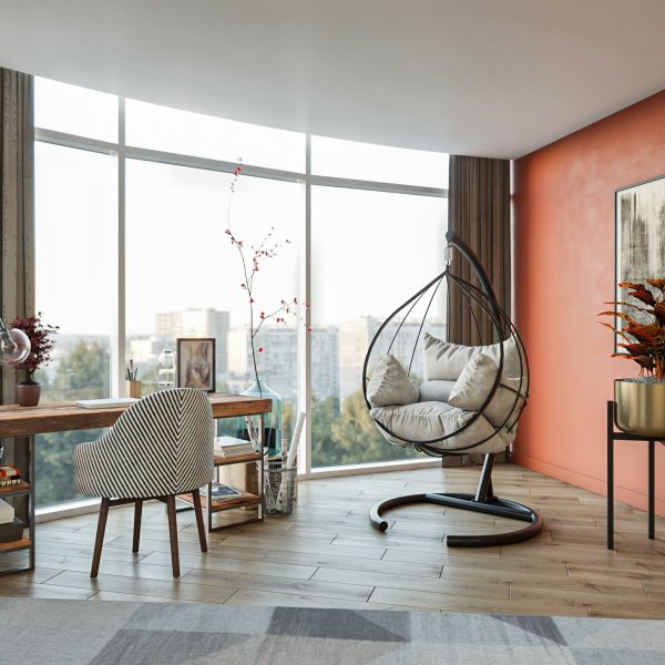 Mavera hängstol - Vit/antracit Mavera hängstol - Vit/antracit