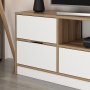 Elina TV-meubel - Wit/bruin