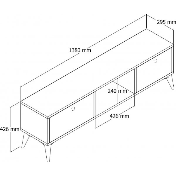 Banc média Siena - Chêne Banc média Siena - Chêne