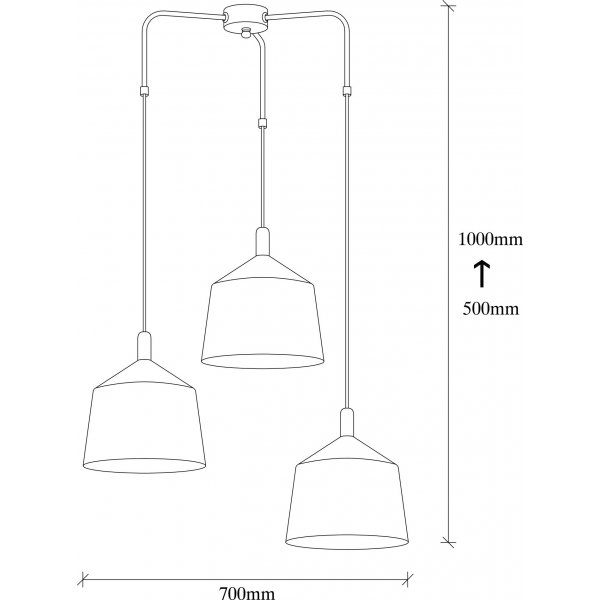 Samba taklampa 6196 - Svart/guld