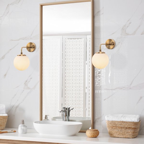 Viran wandlamp 10895 - Vintage/wit