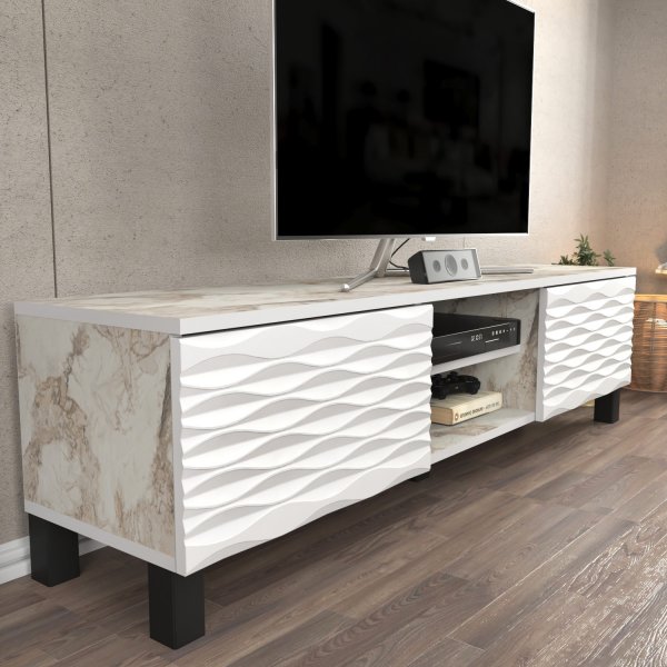 Banc multimdia Linda - Blanc