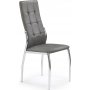 Chaise Nicolas en gris / chrome