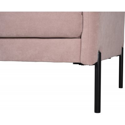 Kingsley 2,5-sits soffa i rosa sammet + Flckborttagare fr mbler