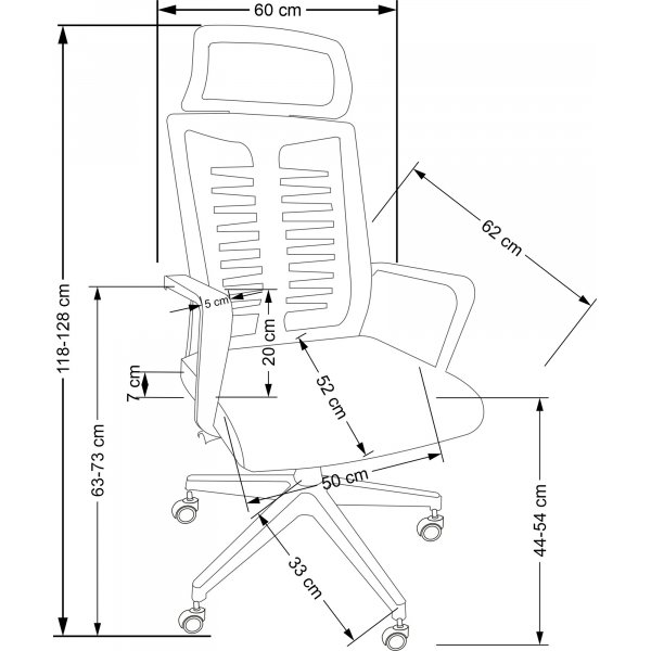 Chaise de bureau Fabio - Noir Chaise de bureau Fabio - Noir