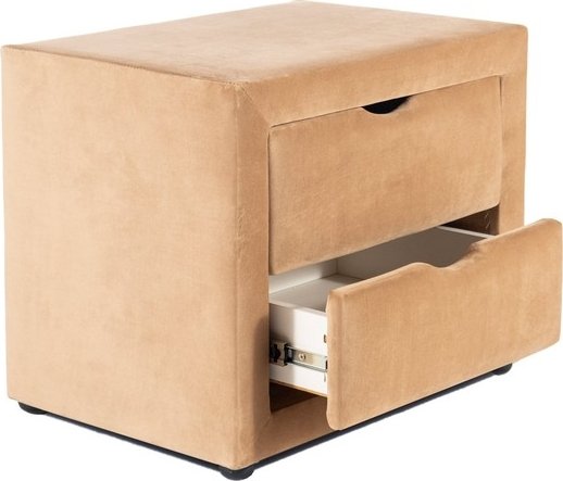 Eton 2 nachtkastjes - Beige fluweel