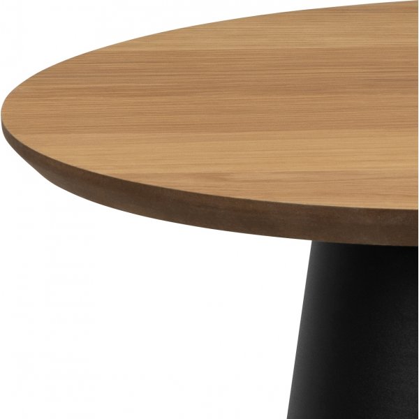 Soli soffbord 45 cm - Ek/svart