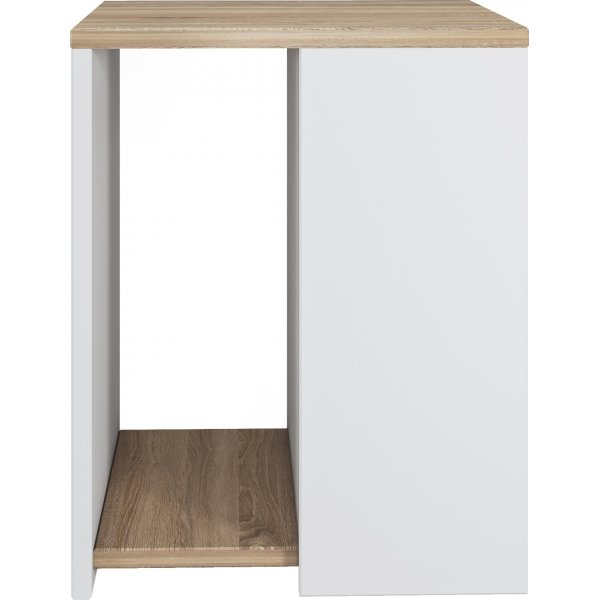 Rome sidobord 40 x 40 cm - Ek/vit Rome sidobord 40 x 40 cm - Ek/vit