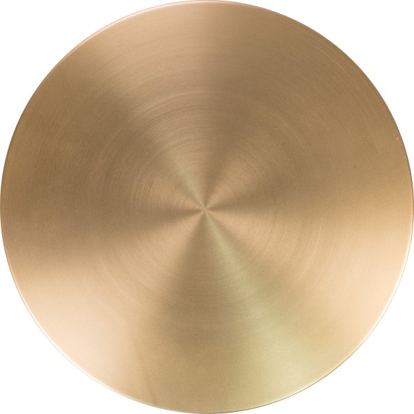 Table d'appoint ronde Lecco avec base en marbre et laiton 41 cm