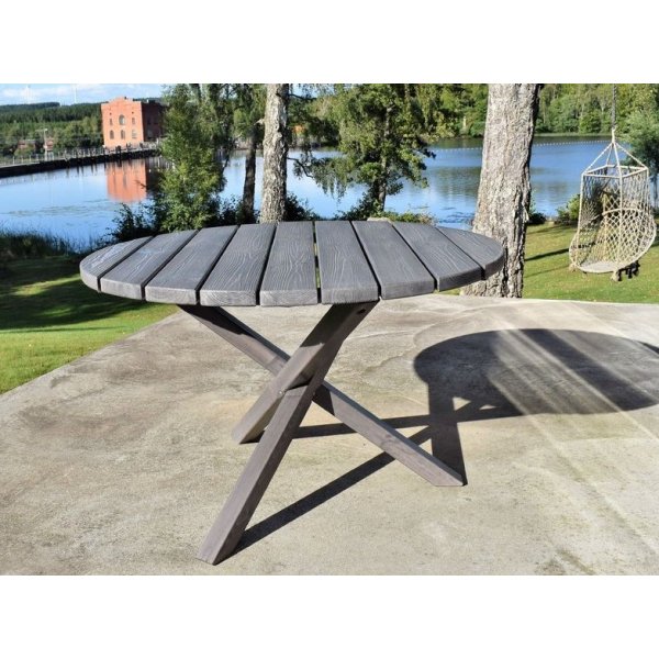 Scottsdale utegrupp bord Ø112 cm inkl 4 st Solana positionsstol - Shabby Chic grå Scottsdale utegrupp bord Ø112 cm inkl 4 st Solana positionsstol - Shabby Chic grå