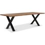 Forest Wave matbord med X-ben - Brunoljad ek - 260 cm