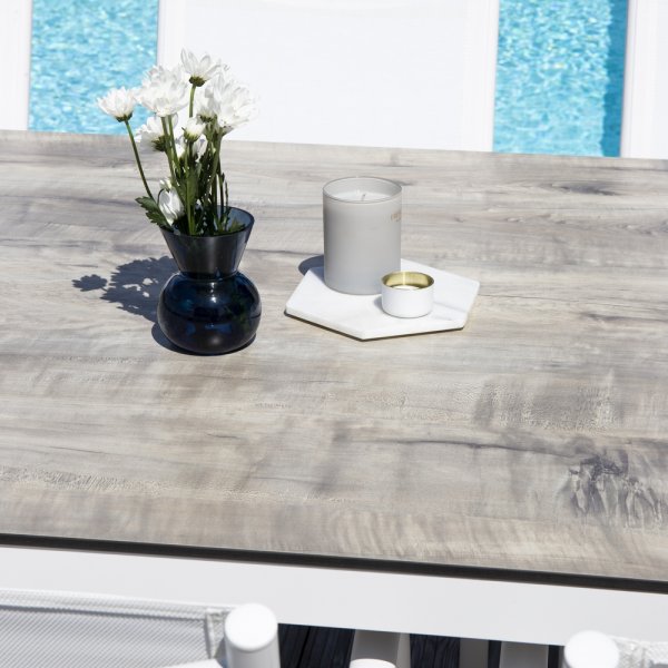 Llama matbord 205 x 100 cm - Grå/Vit Llama matbord 205 x 100 cm - Grå/Vit