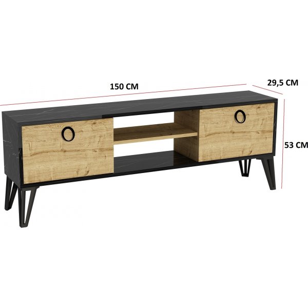 Benjamin TV-bänk - Ek Benjamin TV-bänk - Ek