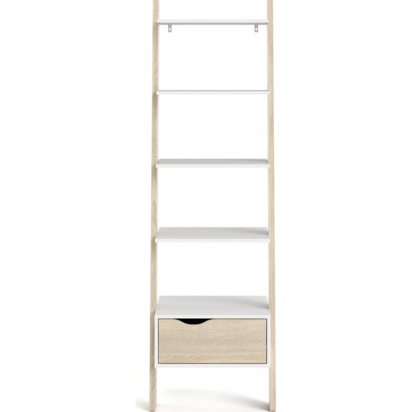 Oslo trapplank - Wit/eiken Oslo trapplank - Wit/eiken