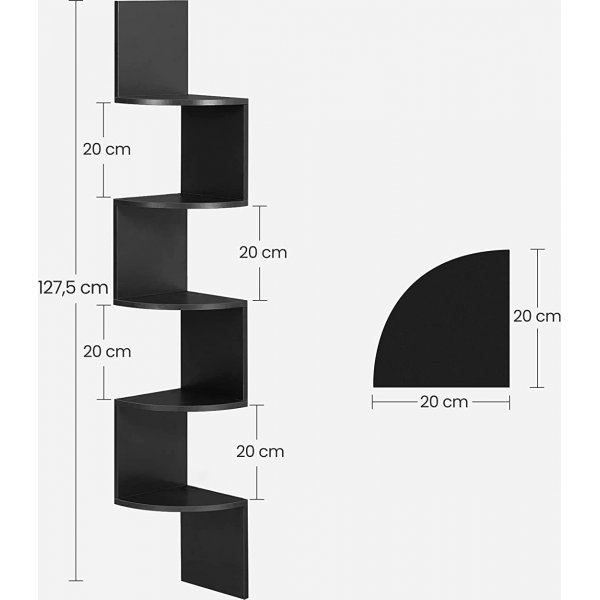 Damascus boekenkast - Zwart Damascus boekenkast - Zwart