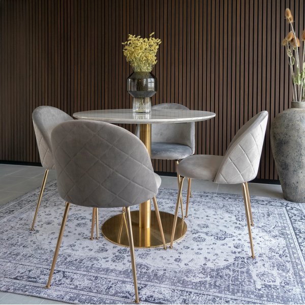 Bolzano matgrupp - Vit/gr + 4.00 x Stolsdyna