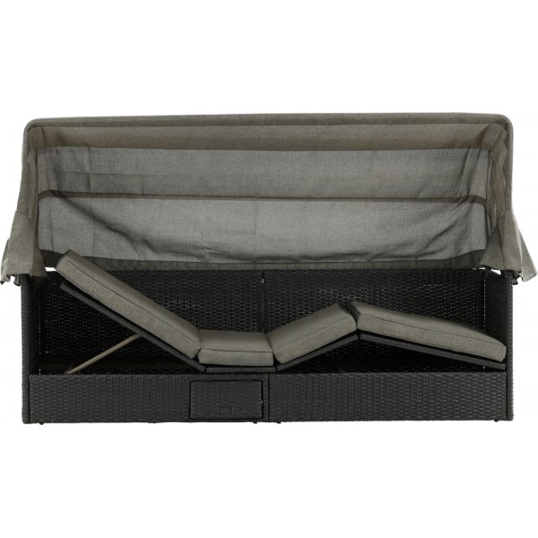 Nopy solsäng - Svart/Grå Nopy solsäng - Svart/Grå