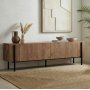 TV-b�nk Nemming 180 cm - Kafkas oak/svart
