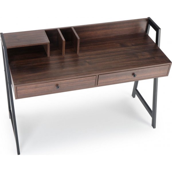Bureau Tavolin 128x48 cm - Noyer/noir
