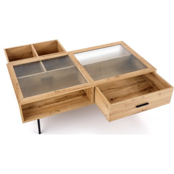 Serenity soffbord 120x 60 cm - Ek/svart Serenity soffbord 120x 60 cm - Ek/svart