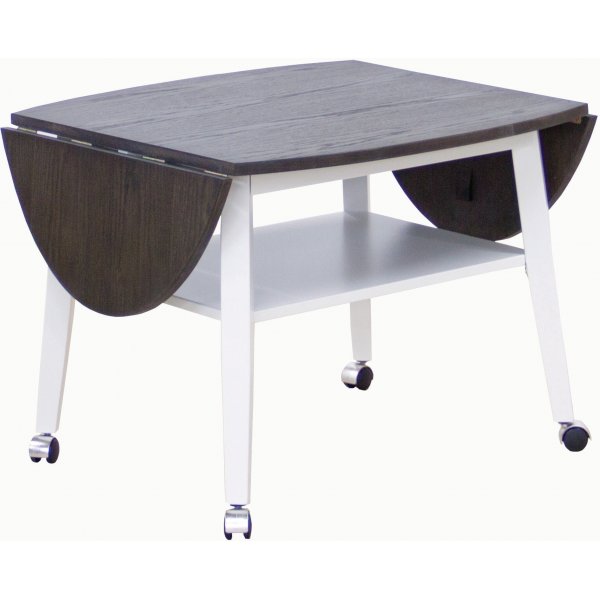 Table basse Beatrix à rabats rabattables 70/95/120 x 70 cm - Chêne teinté marron Table basse Beatrix à rabats rabattables 70/95/120 x 70 cm - Chêne teinté marron