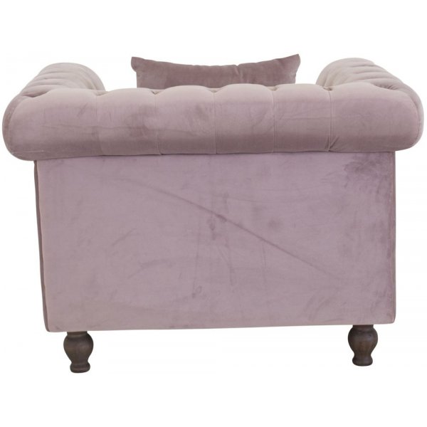 Churchill chesterfieldfåtölj - Rosa sammet Churchill chesterfieldfåtölj - Rosa sammet