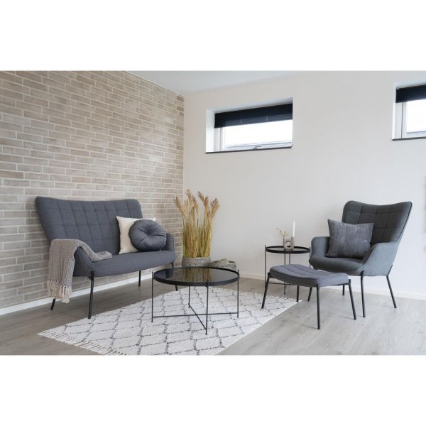 Venezia Soffbord 70 x 70 cm - Stl/glas