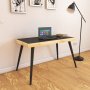 Jena skrivbord 120 x 60 cm - Svart/tr