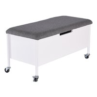 Sture sittbänk med hjul & förvaring 90 - vit Sture sittbänk med hjul & förvaring 90 - vit