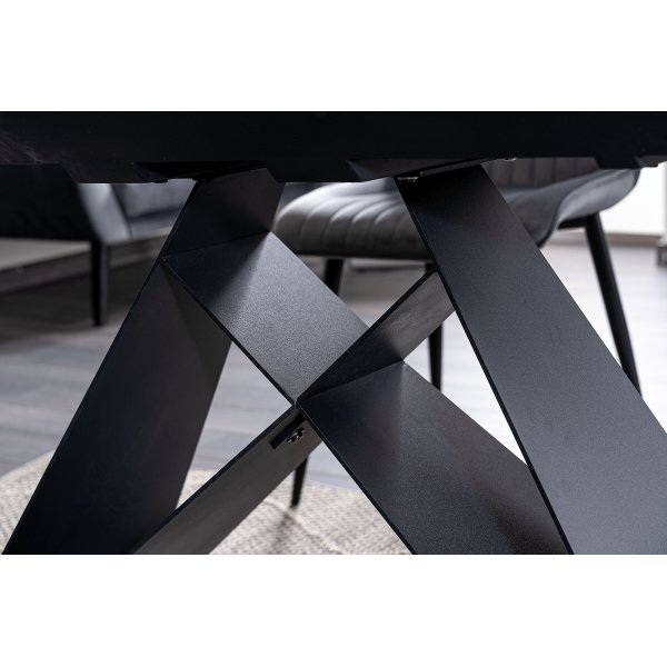 Westin matbord 120-160 cm - Svart