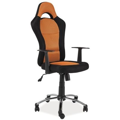 Leanna kontorsstol - Orange/svart