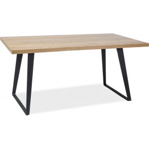 Table  manger Falcon 150 cm - Placage chne/noir