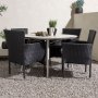 Lina utematgrupp med 4 st Malina stolar - Beige/Svart