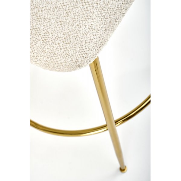 Tabouret de bar beige/dor