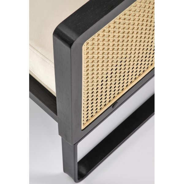 Fauteuil Ilario - Noir/beige Fauteuil Ilario - Noir/beige