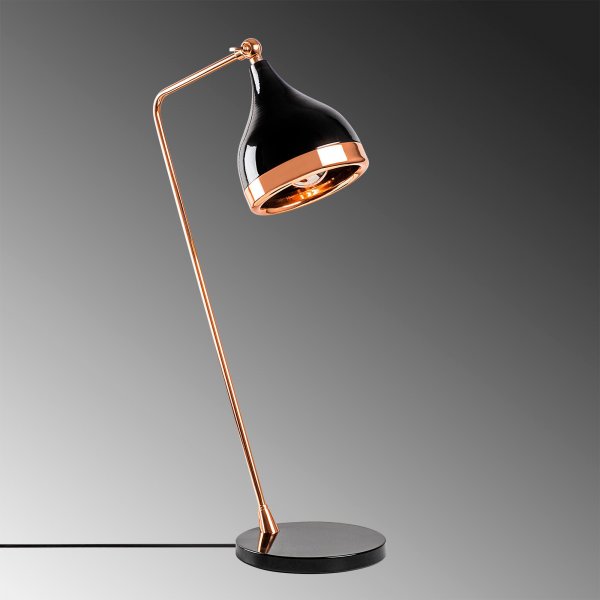 Lampe  poser Yalda - Noir/cuivre