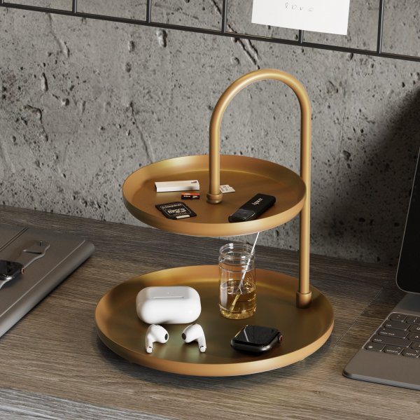 Assiette décorative Kormen - Or Assiette décorative Kormen - Or