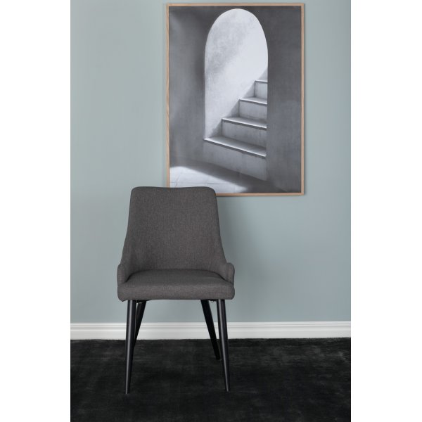 Paradis matstol - M�rkgr�/svart