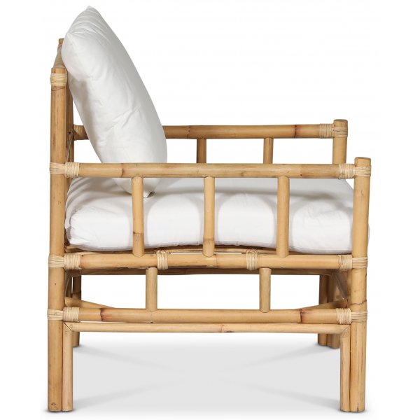 Amelia rotan fauteuil met kussens - Naturel + Vlekverwijderaar voor meubels