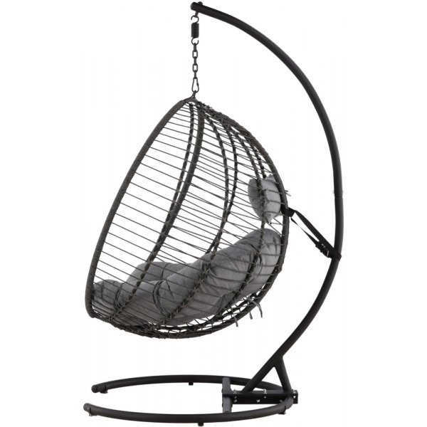 Bacolod hngstol - Svart/Mrkgr