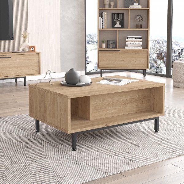 Table basse Océan 90 x 60 cm - Noyer Table basse Océan 90 x 60 cm - Noyer