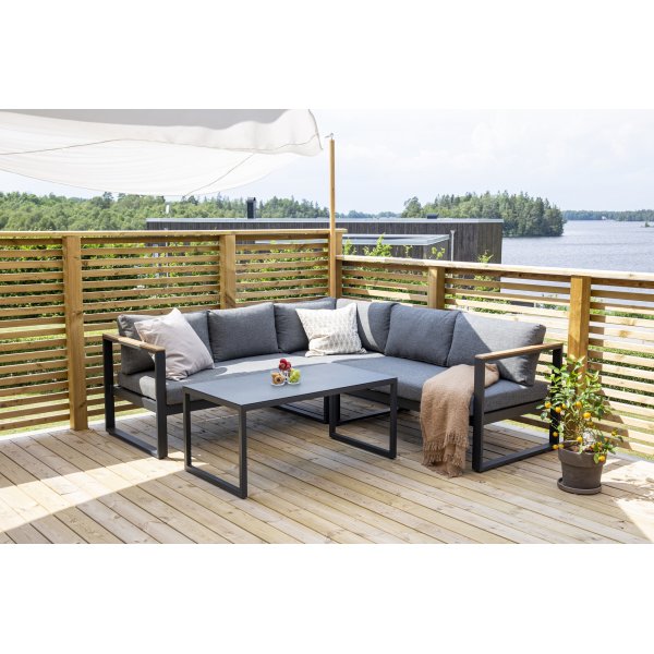 Groupe lounge Texas - Noir/gris Groupe lounge Texas - Noir/gris