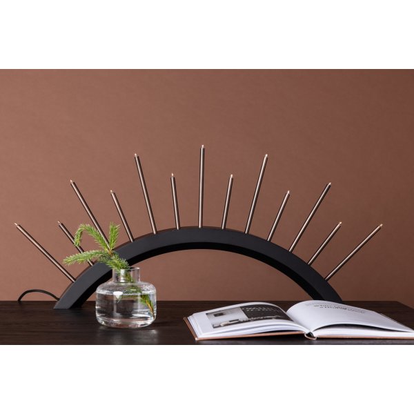 Bjrnrike ljusstake - Svart/Koppar