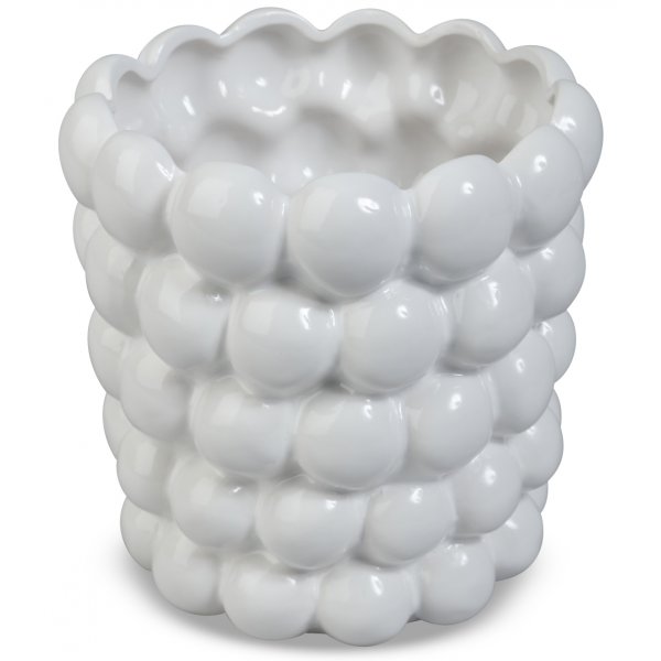 Kruka Big Bouble H18 cm - Vit