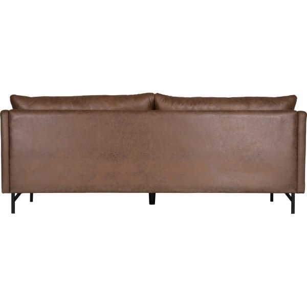 Harpan 3-sits soffa i brunt Ecoläder + Textilrengöring för möbler Harpan 3-sits soffa i brunt Ecoläder + Textilrengöring för möbler