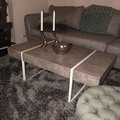 Kundbild Carin soffbord - Vit/betongmönster: Prisvärt och snyggt! Ser ut att...