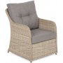Hrnsoffa Bergamo med ftlj & bord - Beige/beige melerad