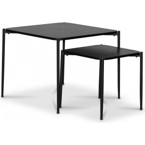 Table d'appoint Wayne 60x60 cm - Chne teint noir + Dtachant pour meubles