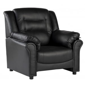 Lotas fauteuil in zwart PU COPY